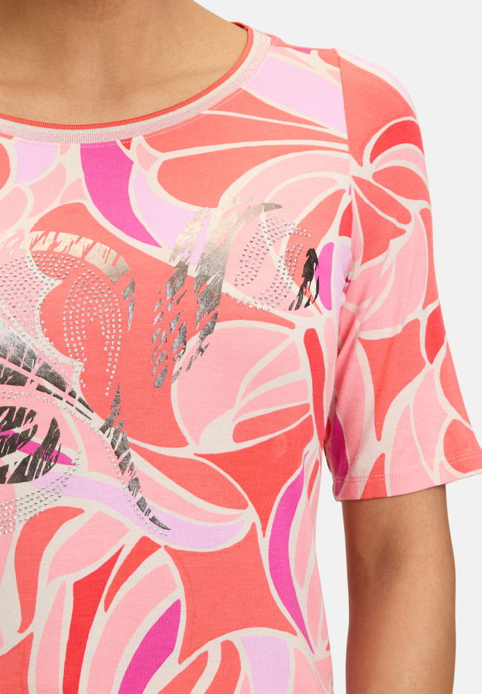 ФУТБОЛКА BETTY BARCLAY с цветочным принтом и блестками