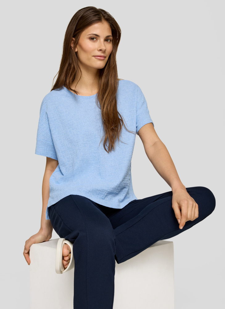 ФУТБОЛКА RABE блуза с легкой фактурой и свободным силуэтом